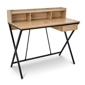 Ak furniture Psací stůl Flexo 100 cm dub Artisan/černý obraz