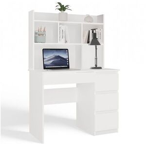 TP Living Psací stůl s nástavbou MIJAS pravý matně bílý obraz