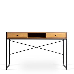 Vivaldi Psací stůl se zásuvami Rex 123 cm dub Craft zlatý/černý obraz