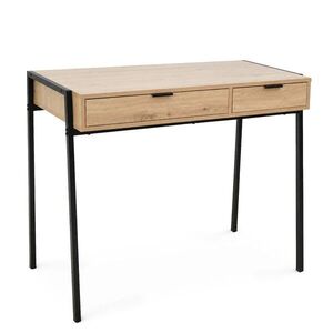 Ak furniture Psací stůl Zentia 100 cm černý/dub Artisan obraz