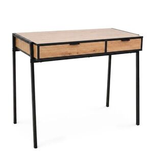 Ak furniture Psací stůl Zentia 100 cm černý/dub Craft obraz
