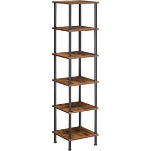 Regál Vasagle Clia 30 cm hnědý/černý obraz