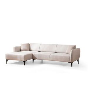 Hanah Home Rohová sedací souprava Belissimo 270 cm bílá levá obraz