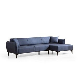 Hanah Home Rohová sedací souprava Belissimo 270 cm modrá pravá obraz