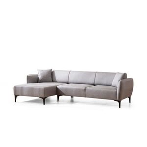 Hanah Home Rohová sedací souprava Belissimo 270 cm světle šedá levá obraz