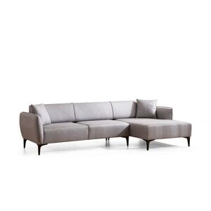 Hanah Home Rohová sedací souprava Belissimo 270 cm světle šedá pravá obraz