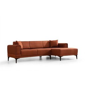Hanah Home Rohová sedací souprava Horizon 250 cm cihlová pravá obraz
