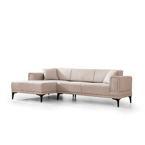 Hanah Home Rohová sedací souprava Horizon 250 cm světle hnědá levá obraz