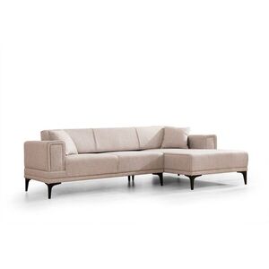 Hanah Home Rohová sedací souprava Horizon 250 cm světle hnědá pravá obraz
