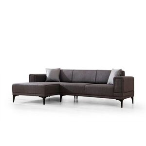 Hanah Home Rohová sedací souprava Horizon 250 cm tmavě šedá levá obraz