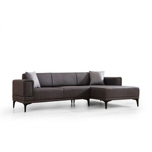 Hanah Home Rohová sedací souprava Horizon 250 cm tmavě šedá pravá obraz