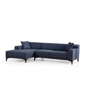 Hanah Home Rohová sedací souprava Petra 250 cm modrá levá obraz