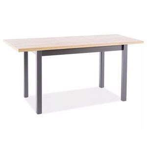 Signal Rozkládací jídelní stůl Adam 120/160 cm dub artisan/černý obraz