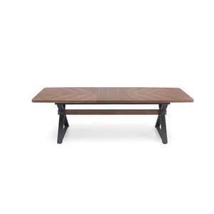 HALMAR Rozkládací jídelní stůl Baron 200/350 cm ořech/černý obraz