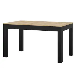 Szynaka Rozkládací jídelní stůl Jord 140/260 cm dub Craft/černý obraz