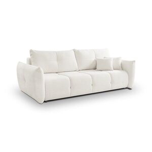 Laski Rozkládací pohovka Base 245 cm Sicuro 60 bouclé krémová obraz