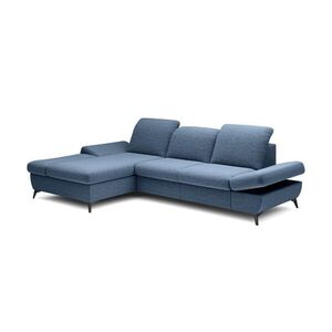 Laski Rozkládací polohovací rohová sedací souprava Harper 284 cm Loft 14 denim levá obraz