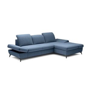 Laski Rozkládací polohovací rohová sedací souprava Harper 284 cm Loft 14 denim pravá obraz