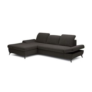 Laski Rozkládací polohovací rohová sedací souprava Harper 284 cm Loft 23 antracit levá obraz