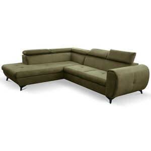 Laski Rozkládací rohová sedací souprava Mona Pik 260 cm Letto 38 khaki levá obraz