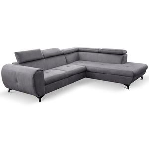Laski Rozkládací rohová sedací souprava Mona Pik 260 cm Letto 85 šedá pravá obraz