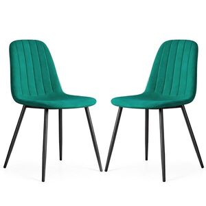Ak furniture Sada 2 ks jídelních židlí Lumo lahvově zelená obraz