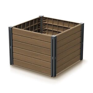 Prosperplast Sada 2 ks vyvýšených záhonů Bas Planty 61, 8 cm hnědá obraz