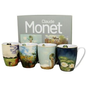 Duo Sada 4 ks porcelánových hrnků Claude Monet 350 ml vícebarevná obraz