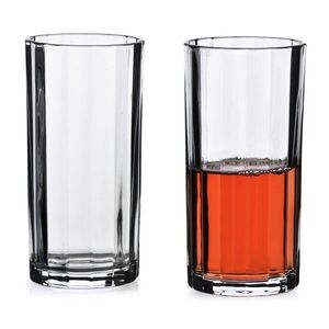 Allesken Sada 4 ks vysokých sklenic ELISE STRIPES 360 ml čirá obraz