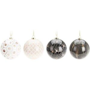H&S Decoration Sada 40 ks vánočních baněk GLAMOUR 8 cm vícebarevná obraz