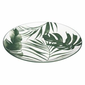 Secret de Gourmet Sada 6 ks talířů LEAFS 26, 5 cm bílá/zelená obraz