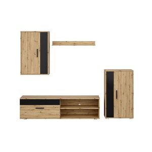 HALMAR Sada obývacího nábytku Benson dub artisan/černá obraz
