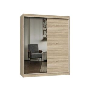 TP Living Šatní skříň se zrcadlem Iga 160 cm dub Sonoma obraz