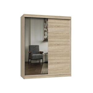 TP Living Šatní skříň se zrcadlem Iga 160 cm dub Sonoma II obraz