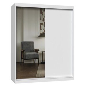 TP Living Šatní skříň se zrcadlem Iga A/B 160 cm bílá obraz