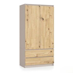 Ak furniture Šatní skříň Star 90 cm kašmír/dub artisan obraz