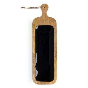 GIFTDECOR Servírovací deska BLACKET 50, 7x14 cm černá/hnědá obraz