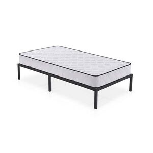 Ak furniture Skládací kovový rám postele s matrací Lowa 100x200 černý obraz