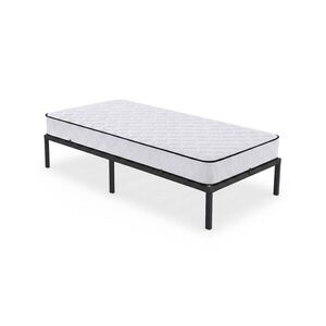 Ak furniture Skládací kovový rám postele s matrací Lowa 90x200 černý obraz