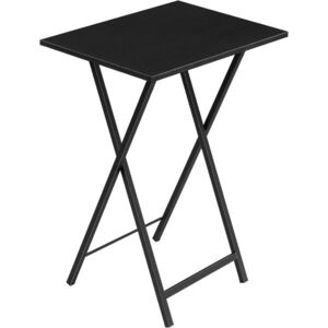 Skládací odkládací stolek Vasagle Abby 48 cm černý obraz