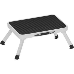 SONGMICS Skládací schůdek Vintro 44 cm černý/bílý obraz