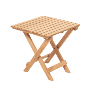 Kalune Design Skládací zahradní odkládací stolek Leslie 40 cm z masivu hnědý obraz