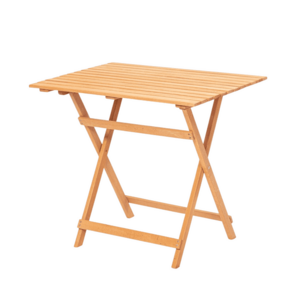 Kalune Design Skládací zahradní odkládací stolek Lipo 80 cm z masivu hnědý obraz