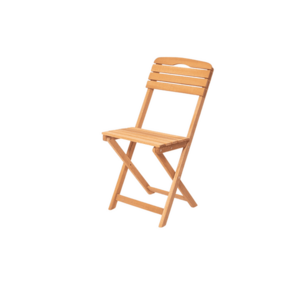 Kalune Design Skládací zahradní židle Leslie z masivu hnědá obraz