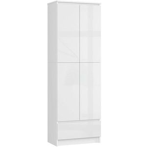 Ak furniture Skříň Rexa 60 cm bílá lesk obraz