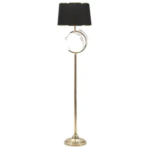 Mauro Ferretti Stojací lampa Bruxelles 160 cm černá/zlatá obraz