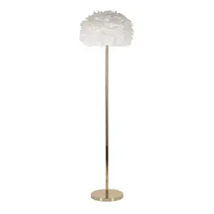 Mauro Ferretti Stojací lampa Feathers 170 cm bílá/zlatá obraz