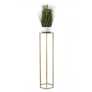 HowHomely Stojan na květiny LOFTSTYLE I 100 cm zlatý obraz