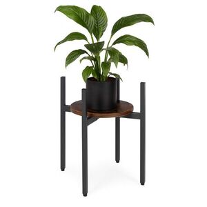 MODERNHOME Stojan na květiny THEO 41, 5x35 cm černý/hnědý obraz