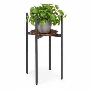 MODERNHOME Stojan na květiny THEO 61, 5x30 cm černý/hnědý obraz